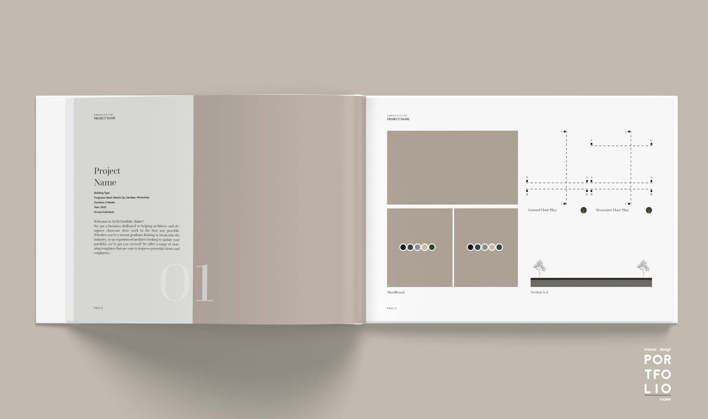 Interior Design Portfolio Template 11