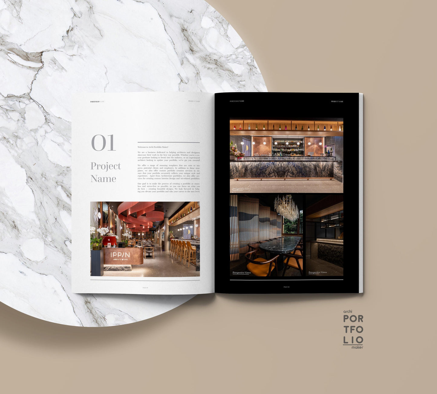 Interior Design Portfolio Template 4