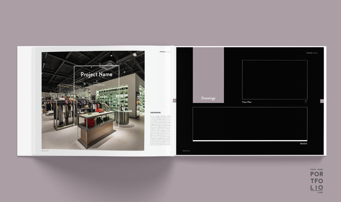 Interior Design Portfolio Template 9