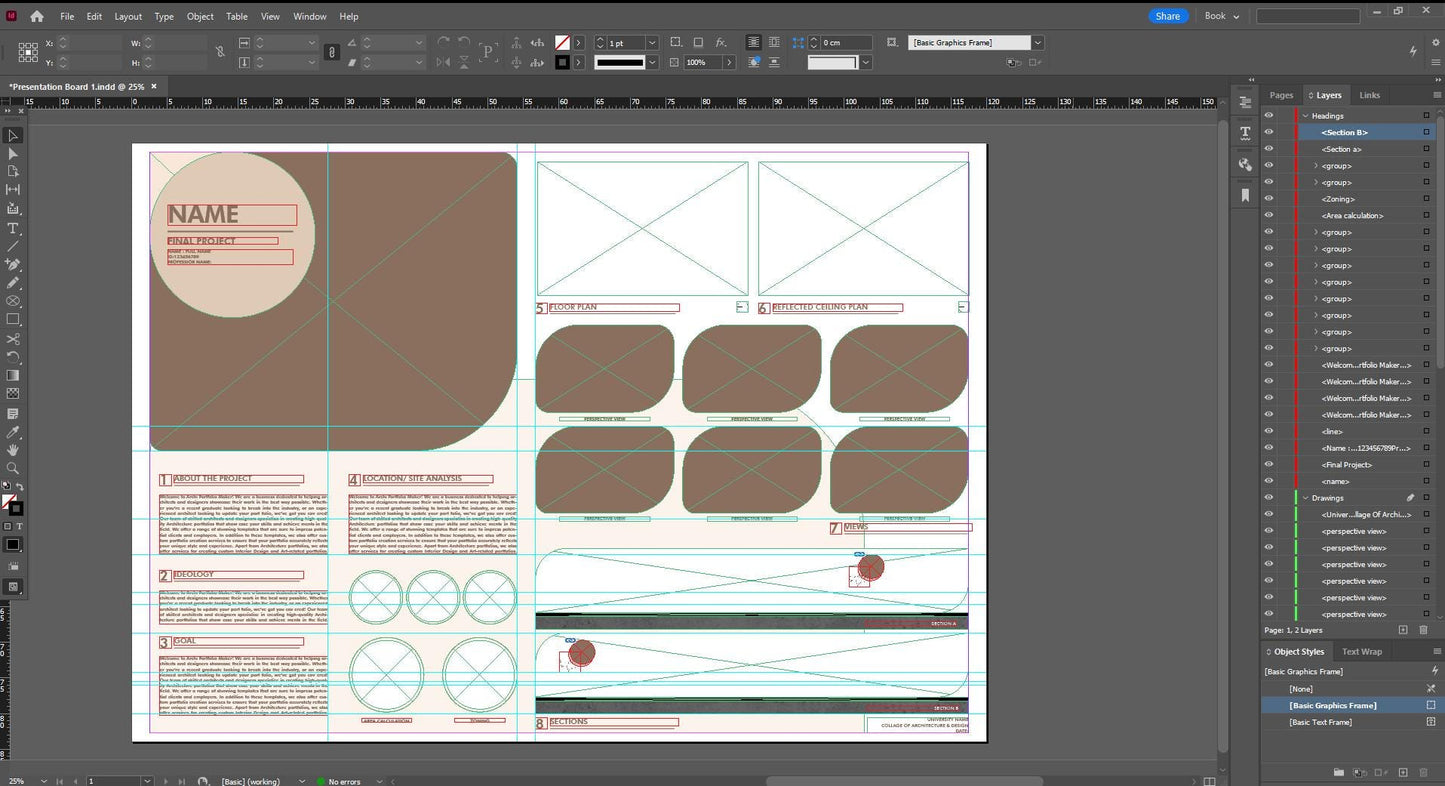 Interior Design Presentation Board Template 1