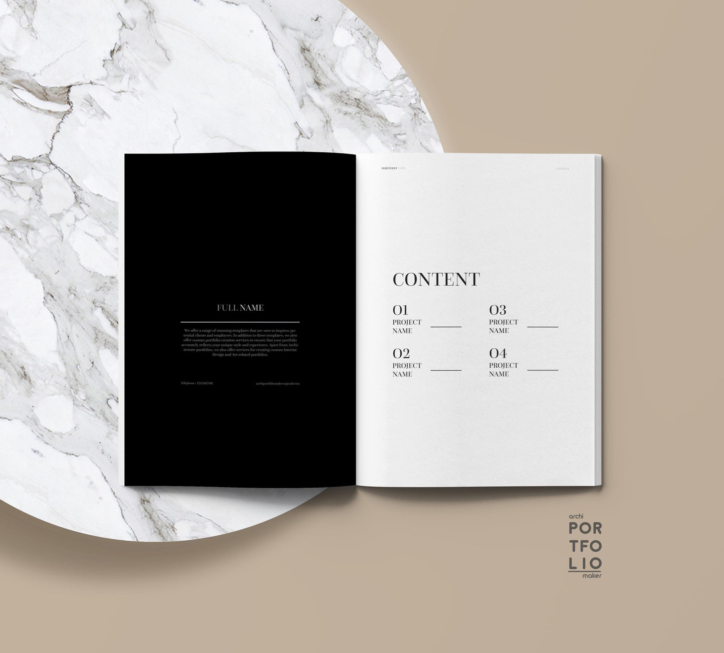 Interior Design Portfolio Template 4