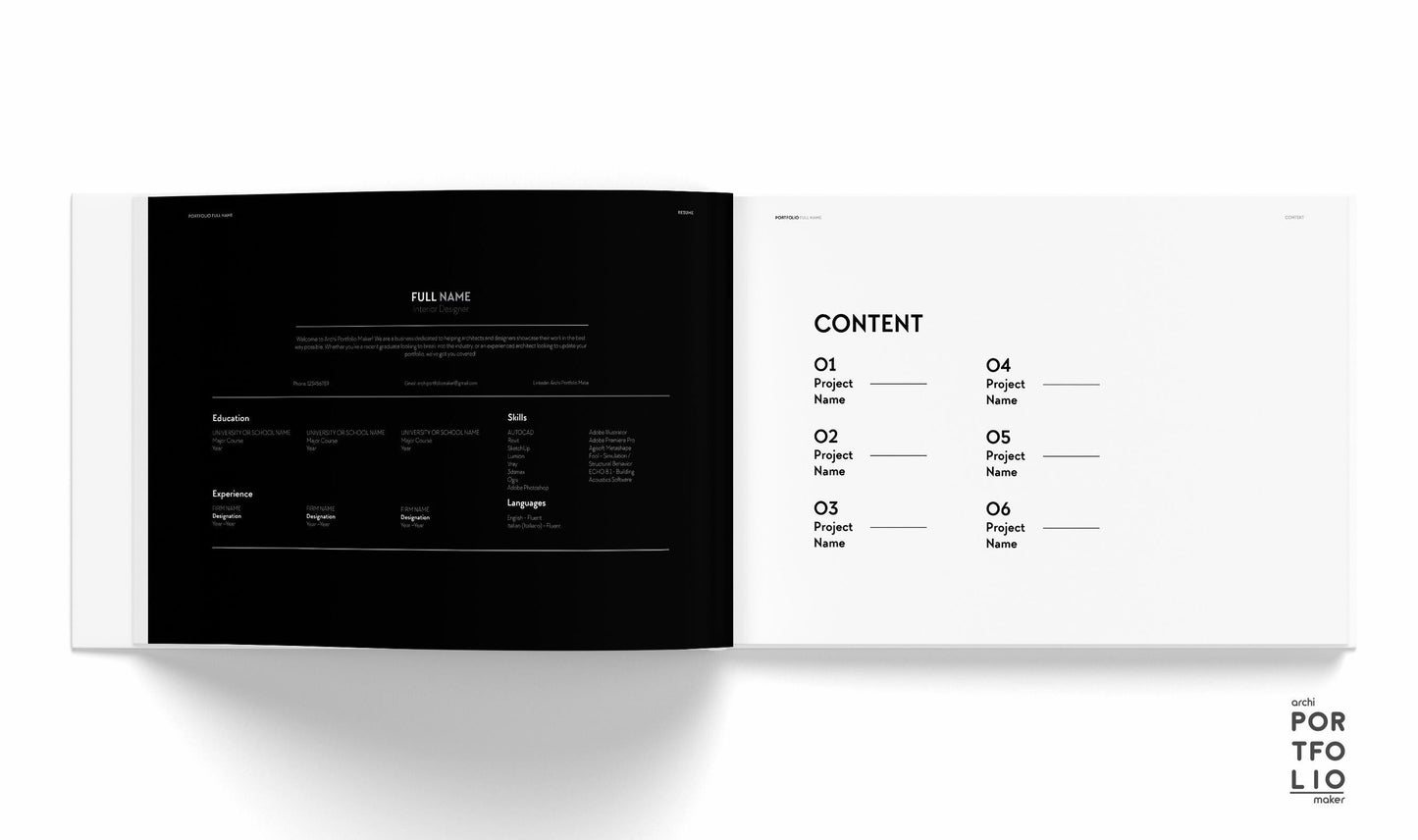 Interior Design Portfolio Template 7