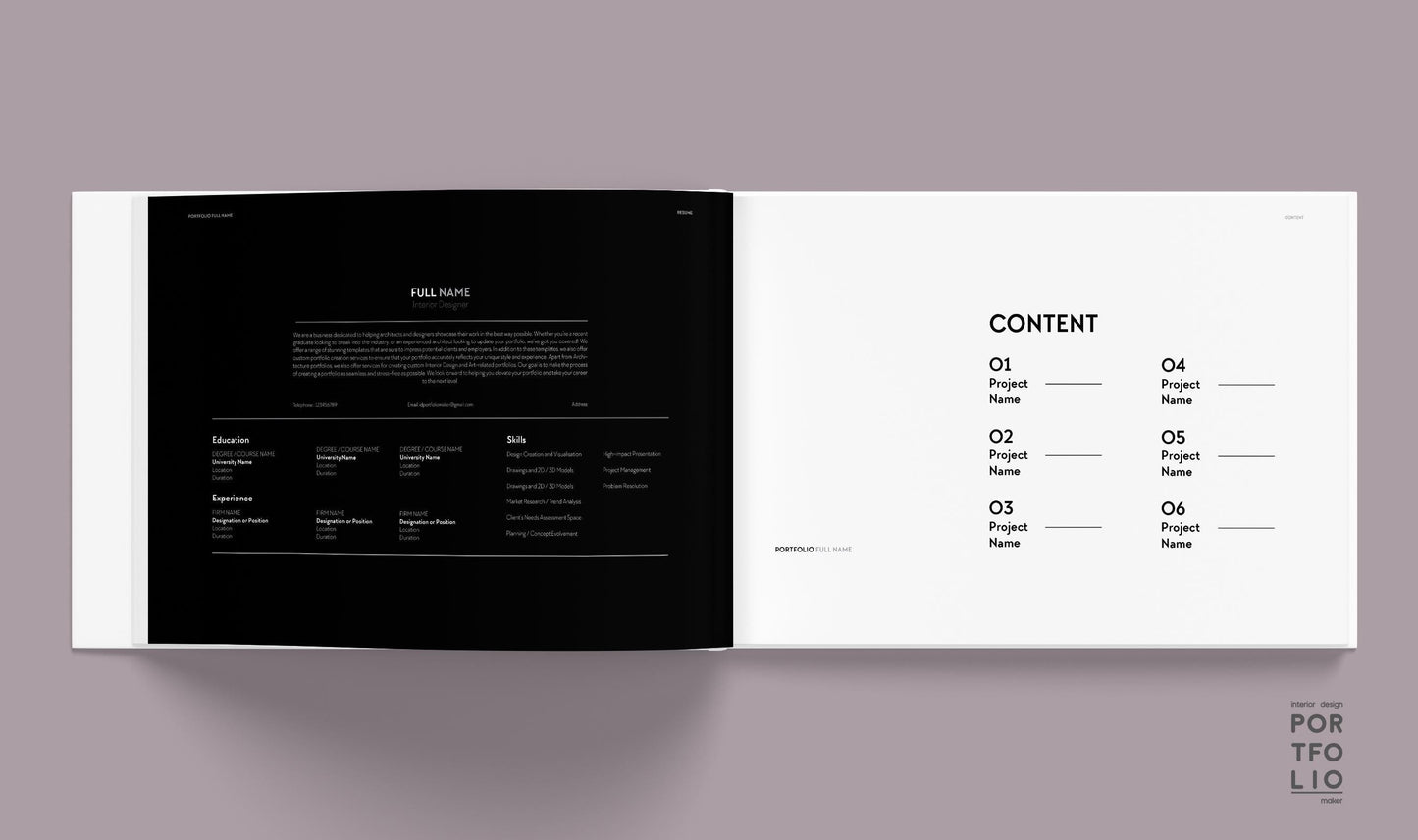 Interior Design Portfolio Template 9