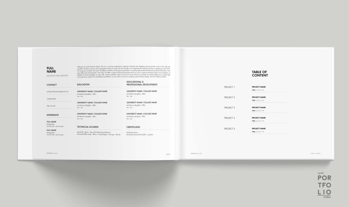 Architectural & Interior Design Portfolio Template 36