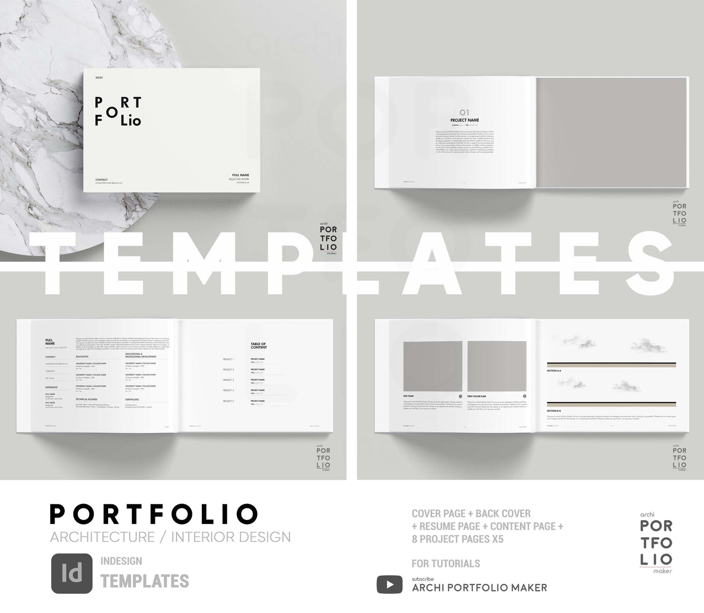 Architectural & Interior Design Portfolio Template 36