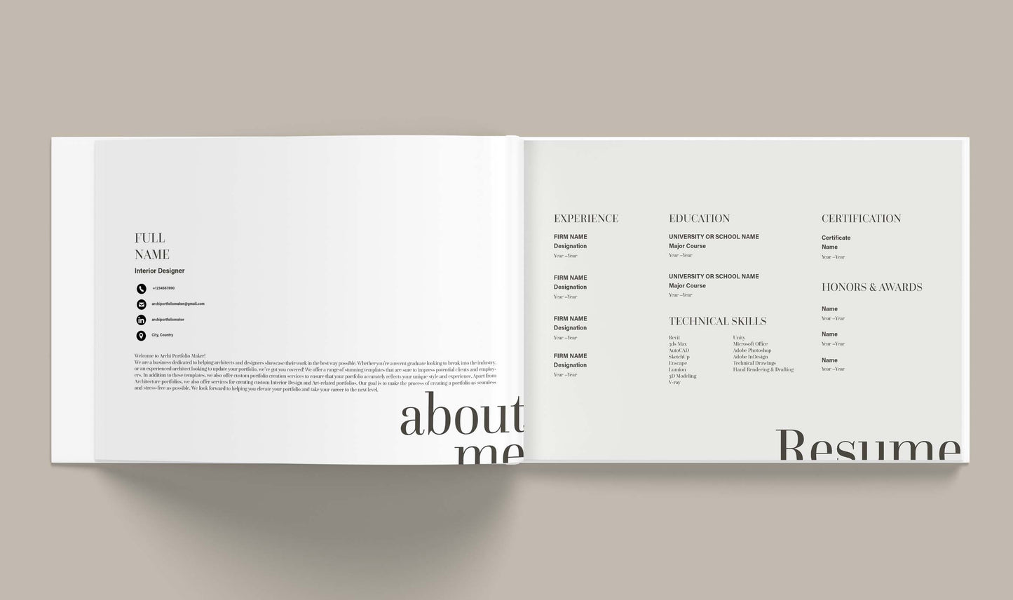 Interior Design Portfolio Template 11