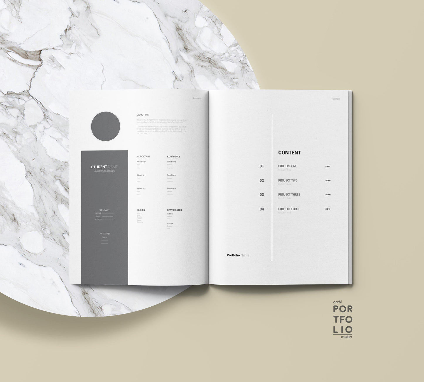 Architectural & Interior Design Portfolio Template 2