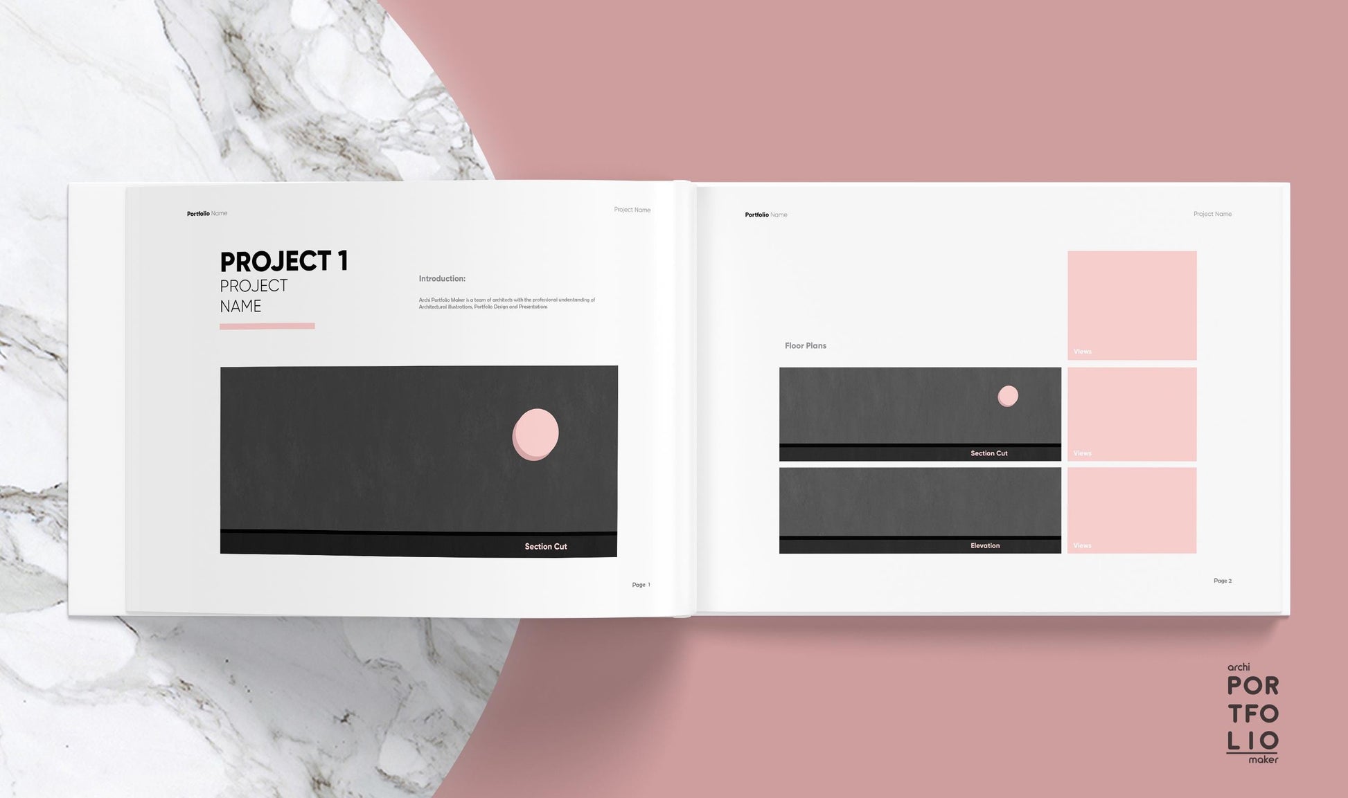 Architectural & Interior Design Portfolio Template 4