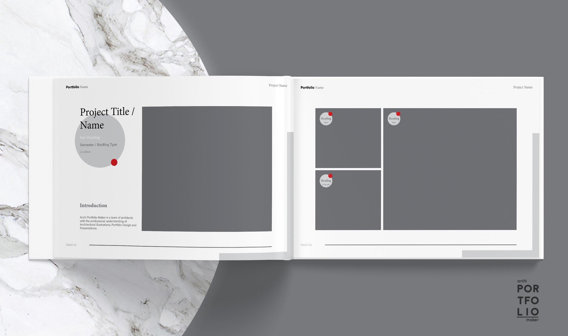 Architectural & Interior Design Portfolio Template 4