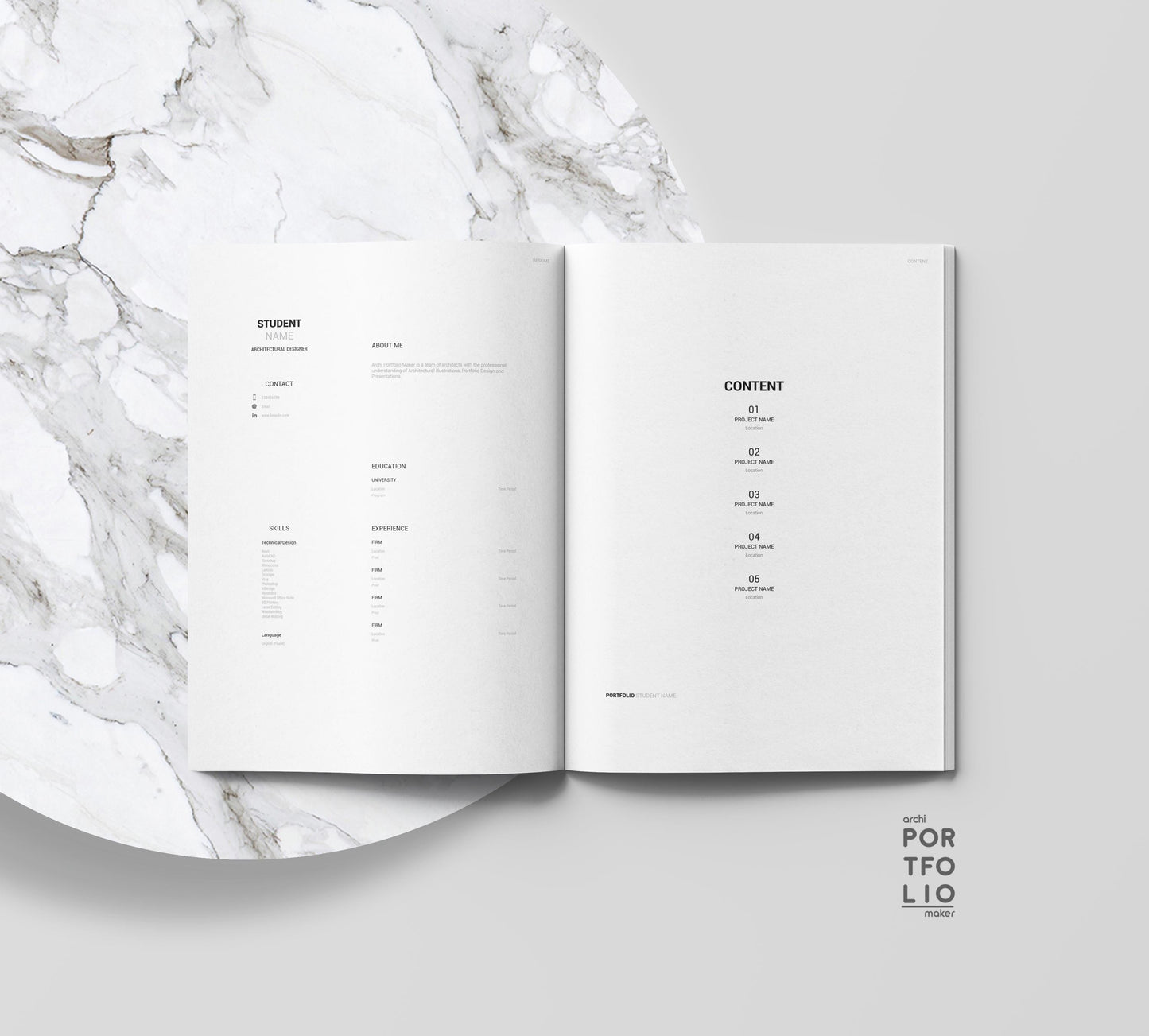 Architectural & Interior Design Portfolio Template 7