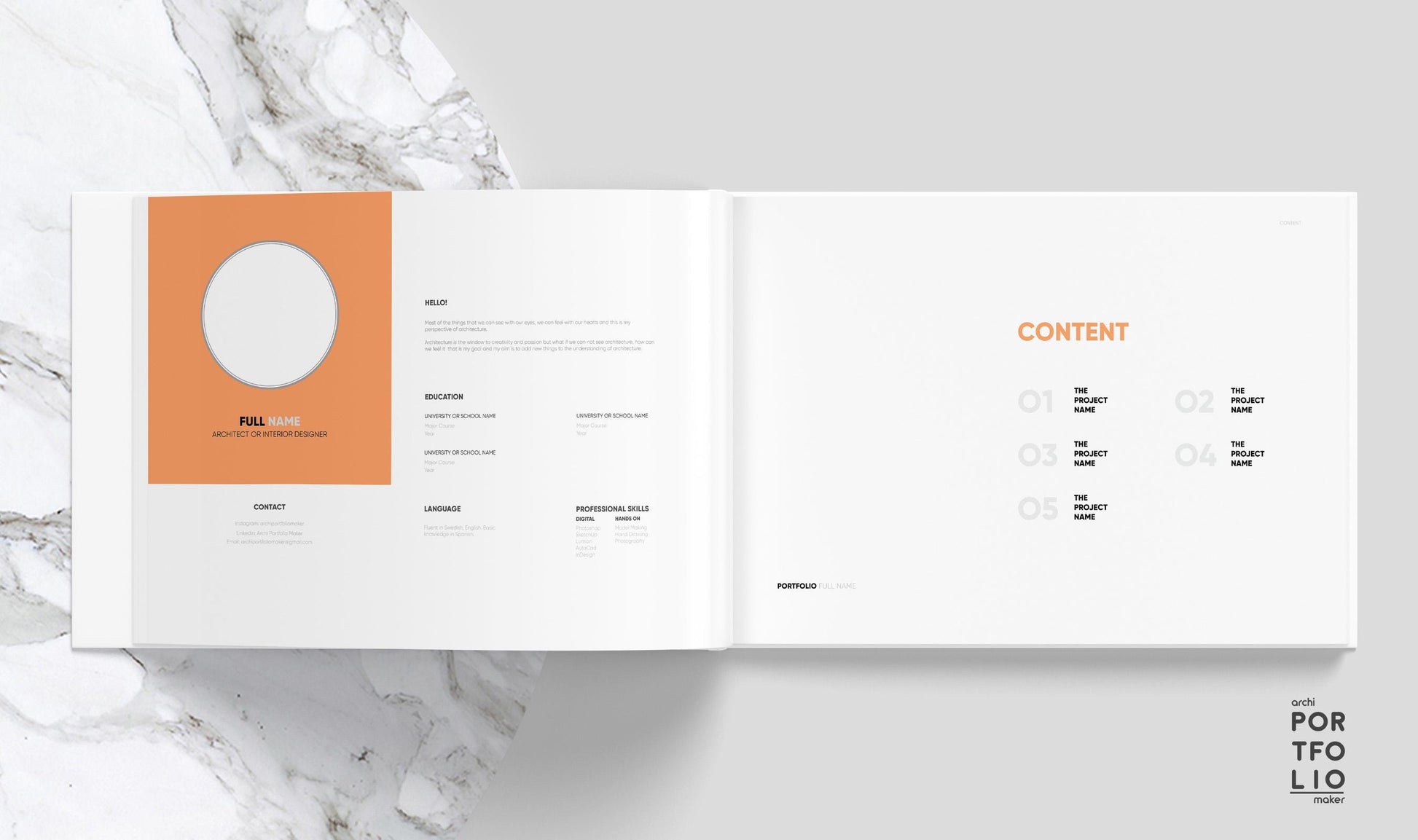Architectural & Interior Design Portfolio Template 10