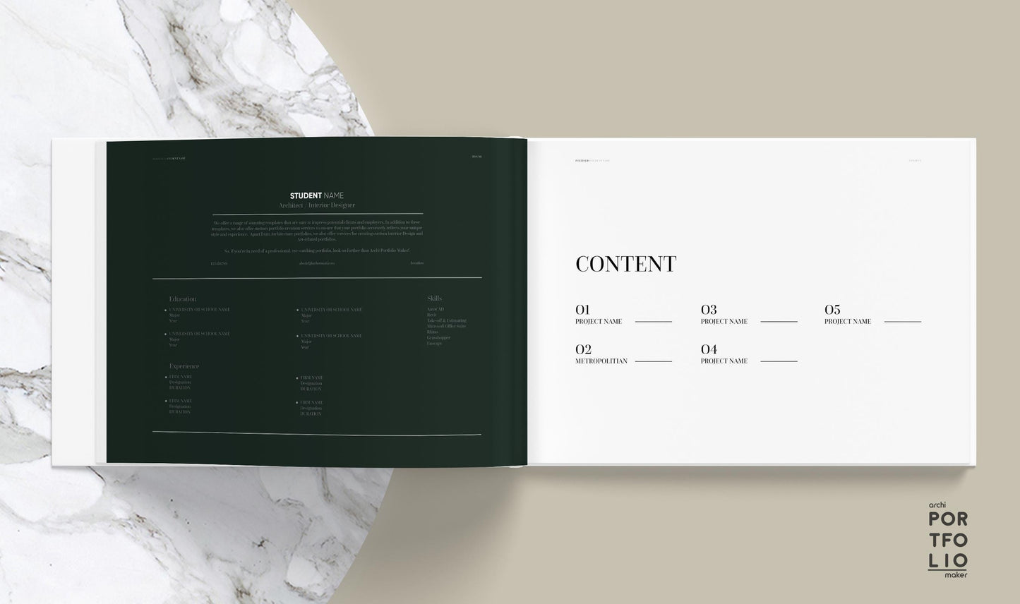 Architectural & Interior Design Portfolio Template 13