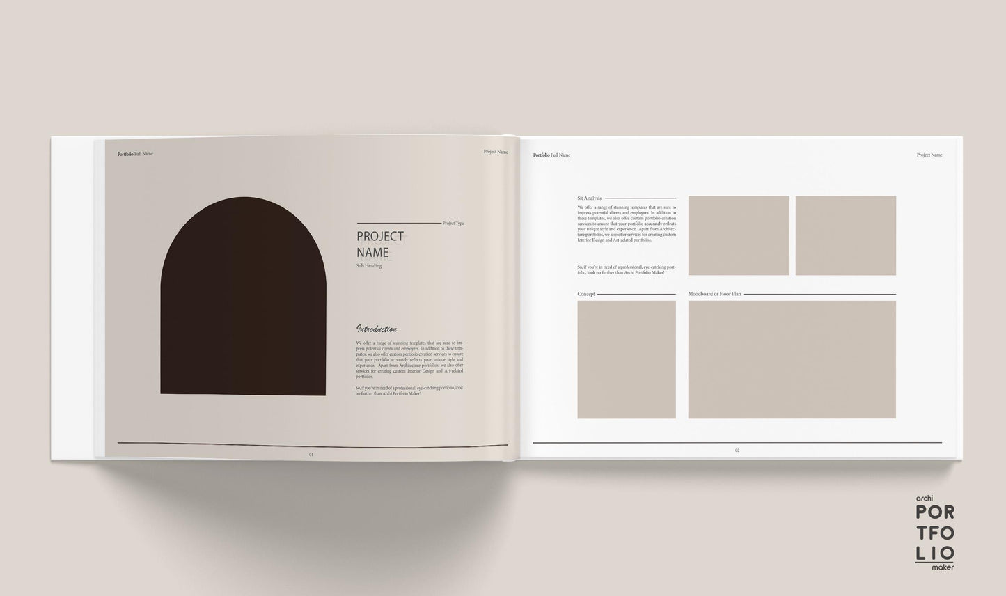 Interior Design Portfolio Template 3