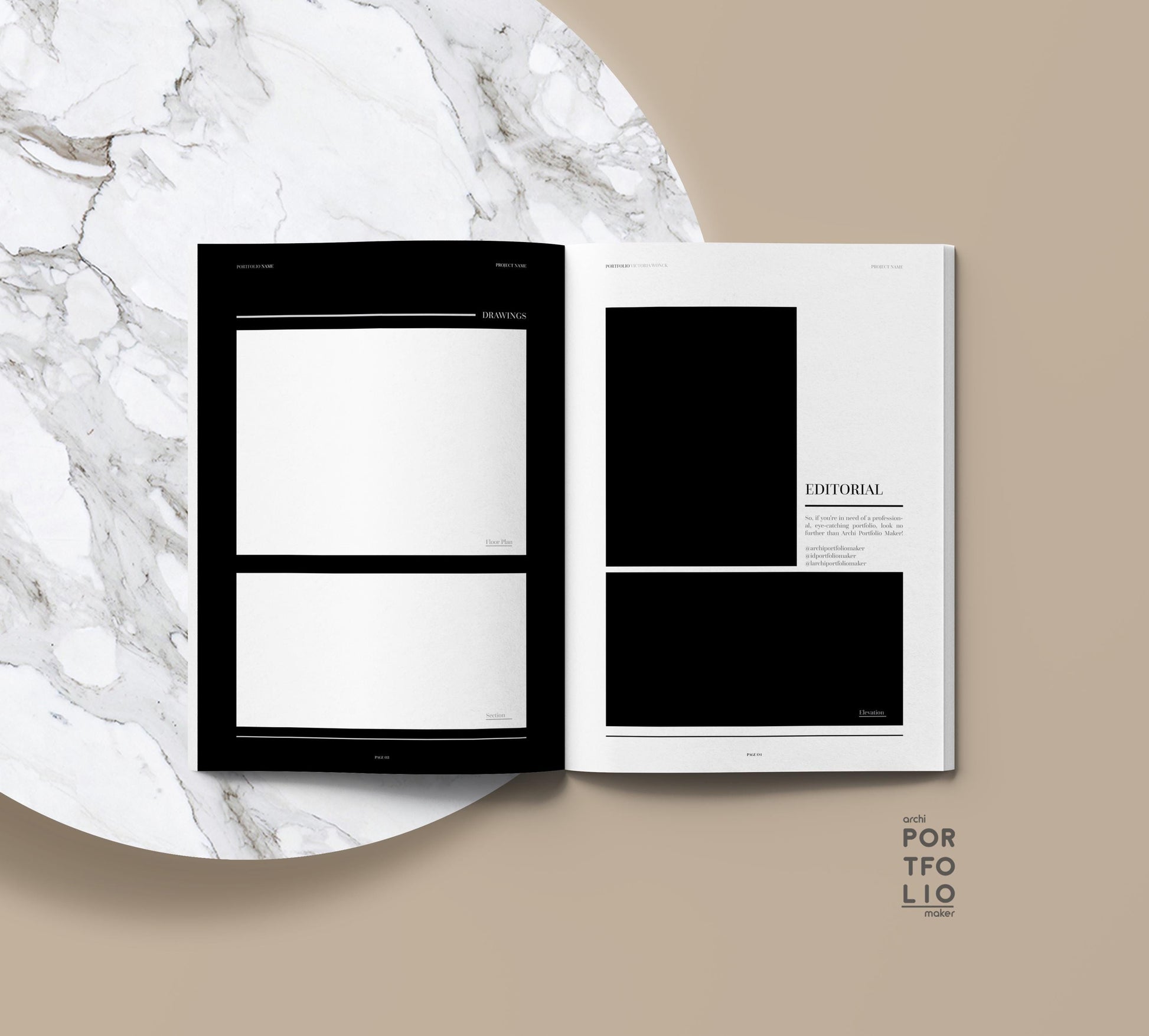 Interior Design Portfolio Template 4