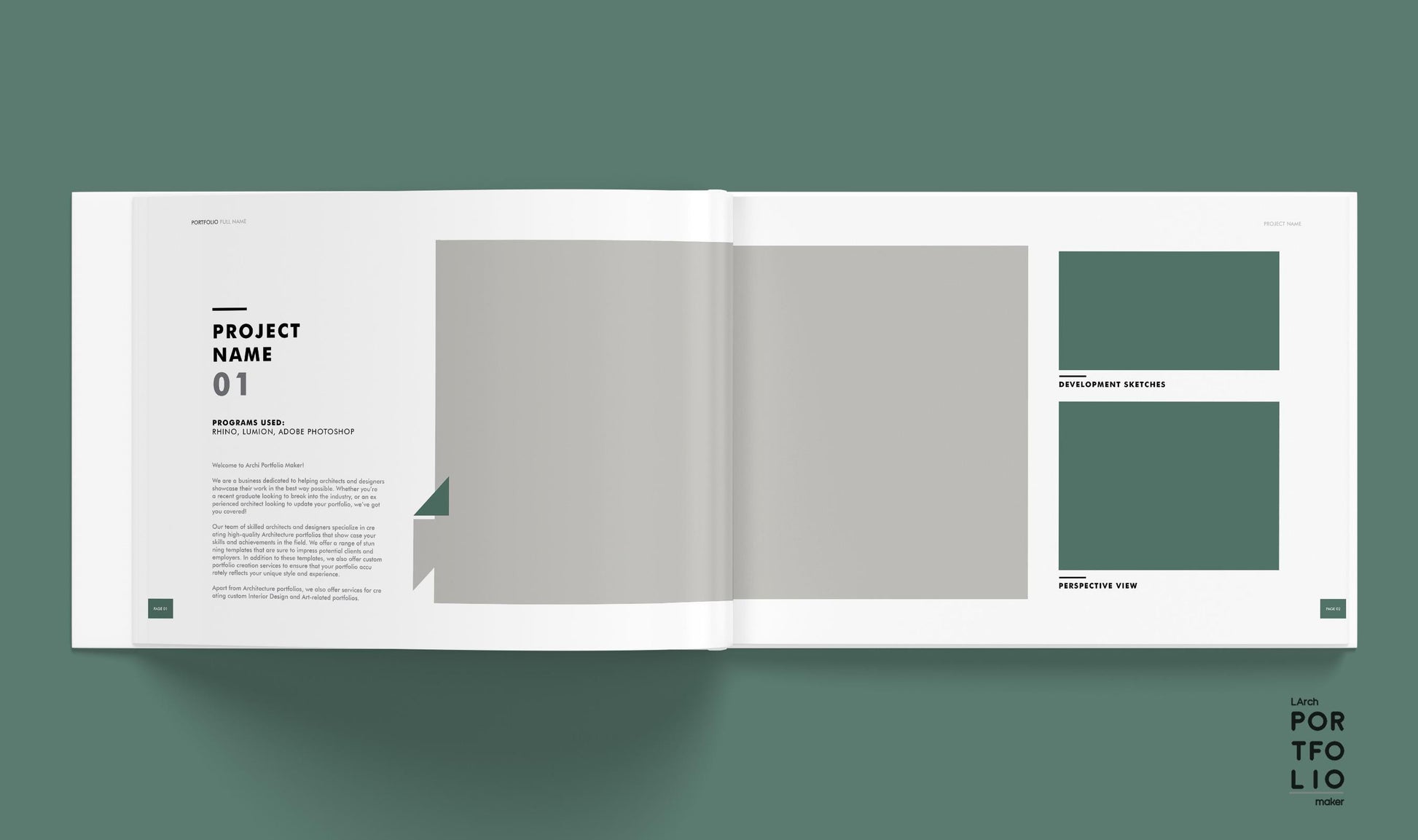 Landscape Architecture Portfolio Template 1