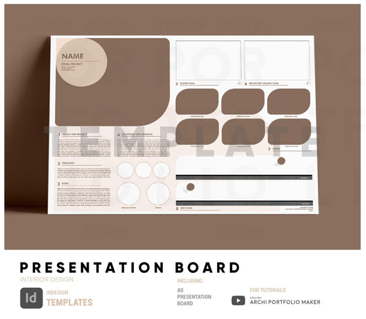 Interior Design Presentation Board Template 1