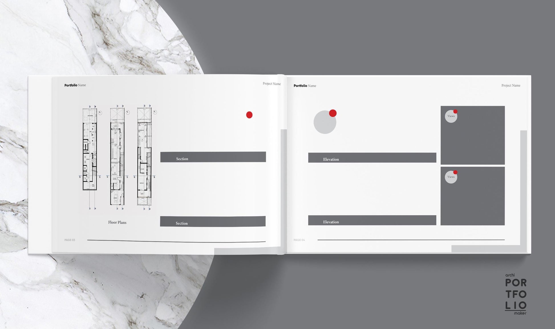 Architectural & Interior Design Portfolio Template 4