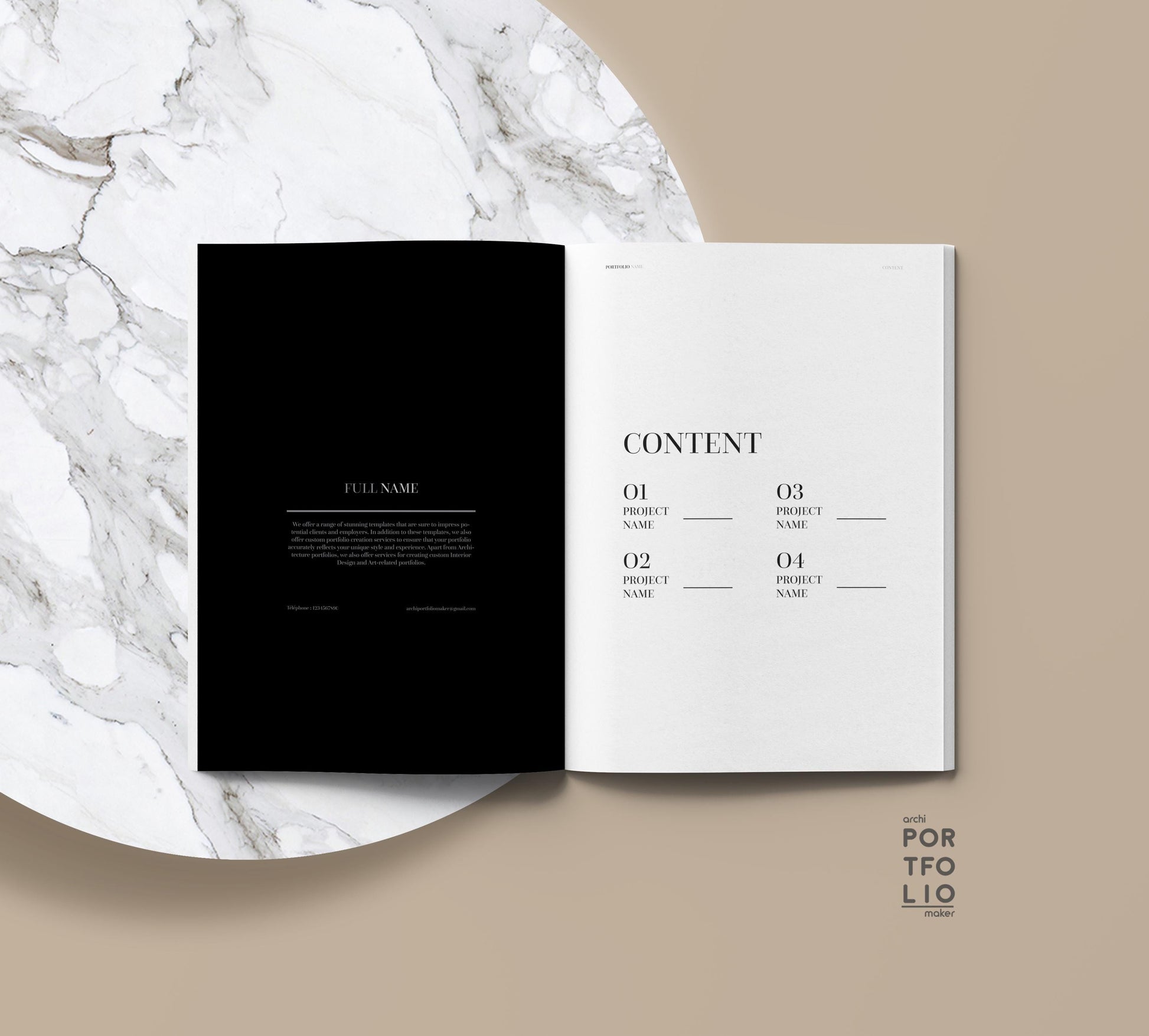 Interior Design Portfolio Template 4