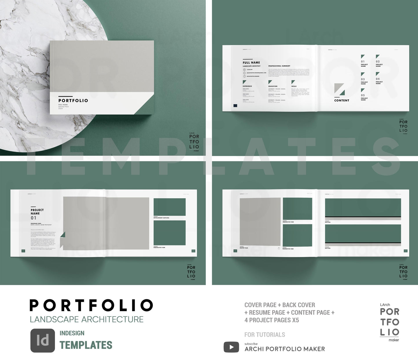 Landscape Architecture Portfolio Template 1