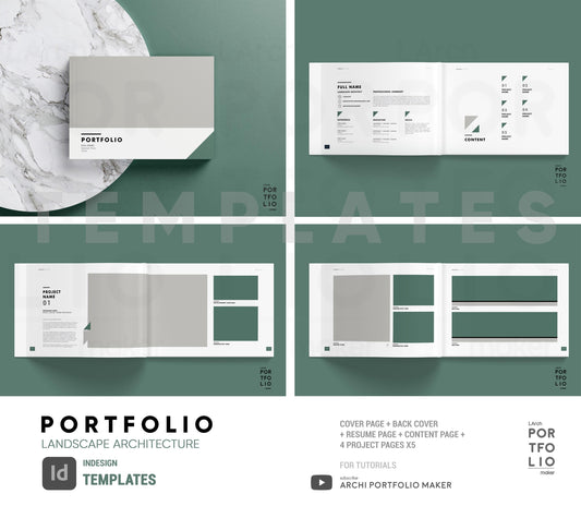 Landscape Architecture Portfolio Template 1