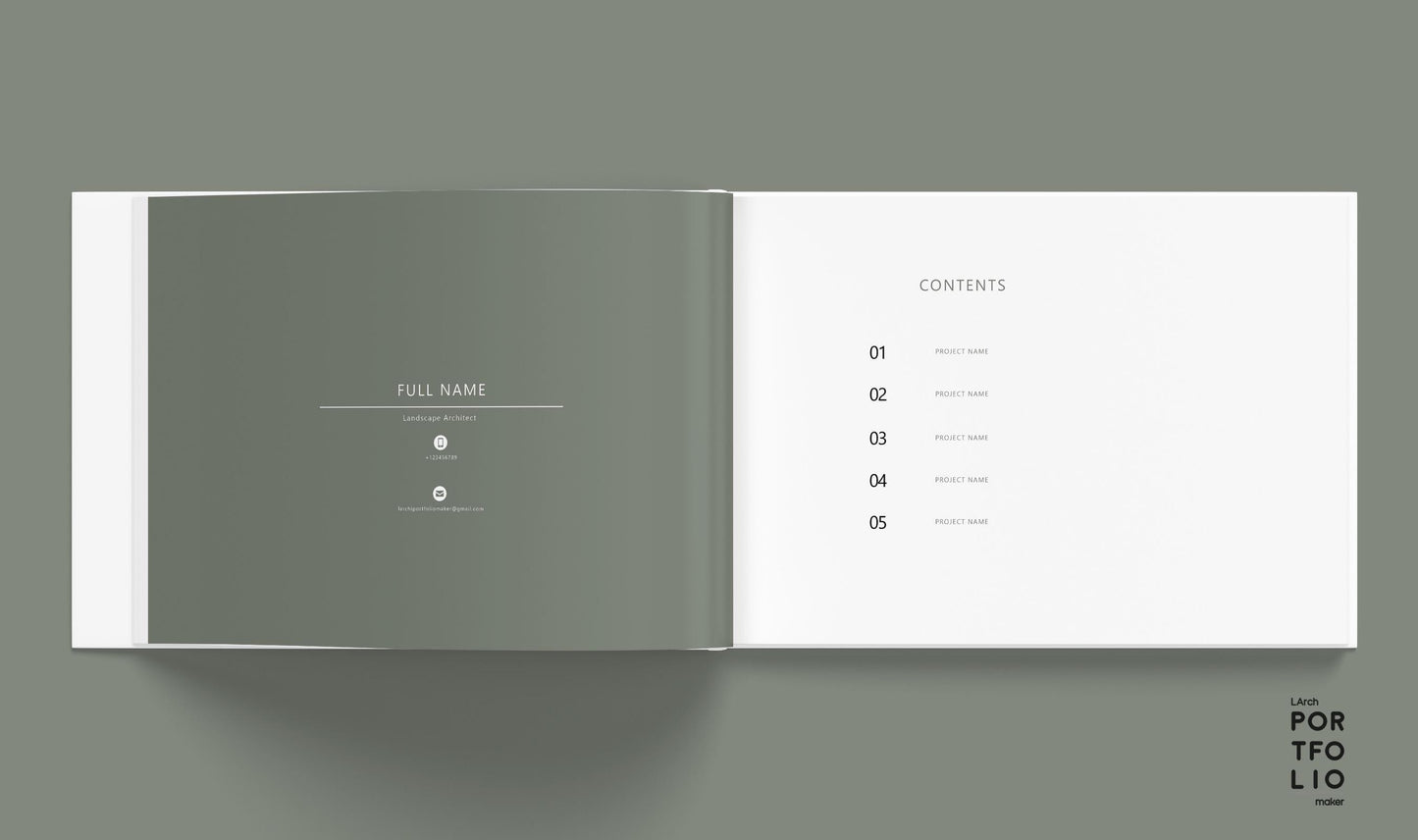 Landscape Architecture Portfolio Template 2