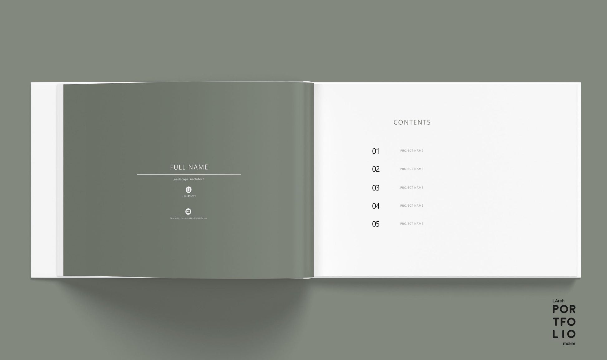 Landscape Architecture Portfolio Template 2