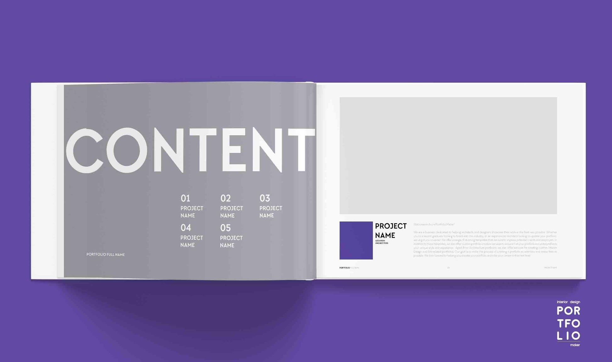 Interior Design Portfolio Template 6