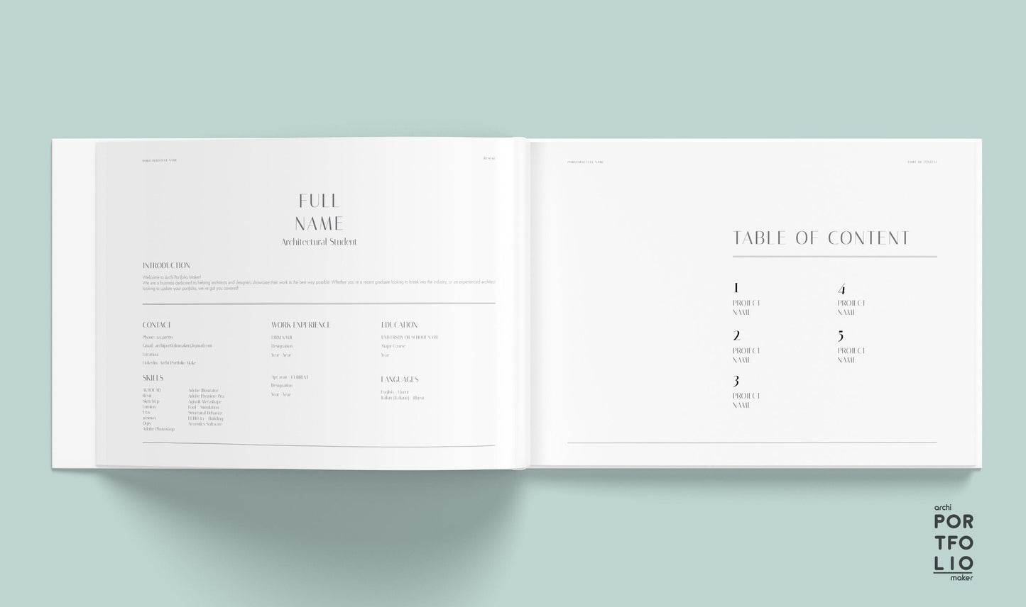 Architectural Portfolio Template 19