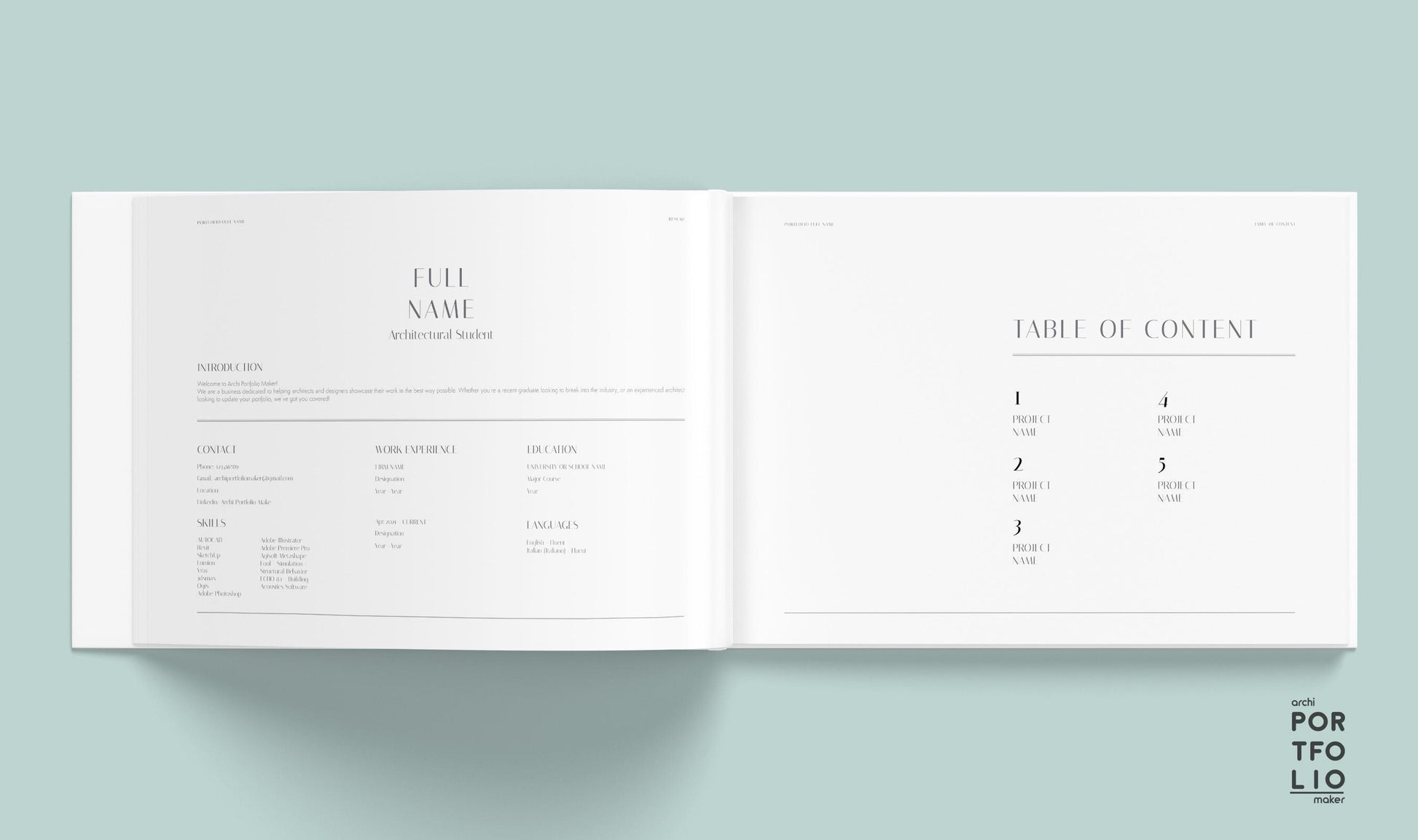 Architectural Portfolio Template 19
