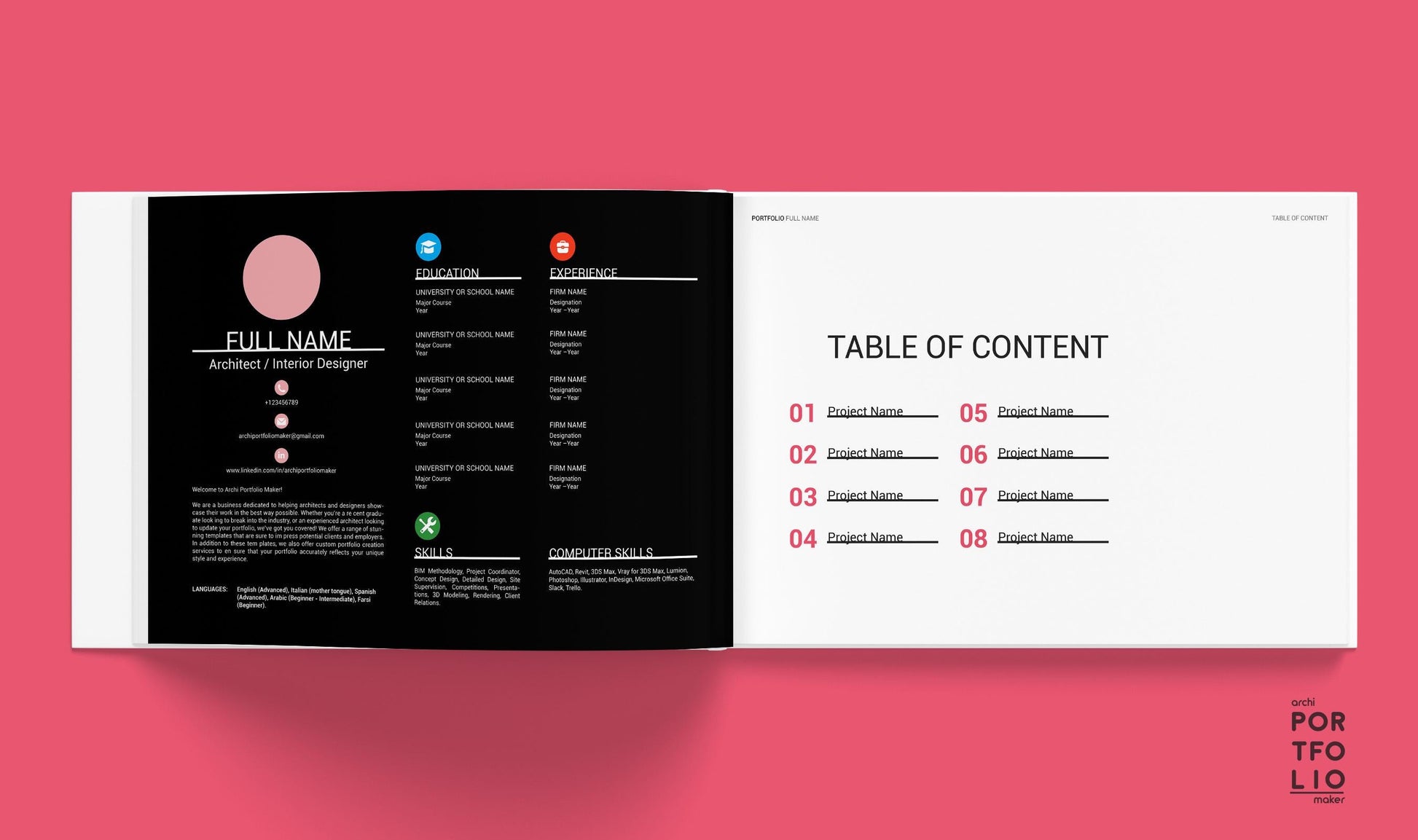 Architectural & Interior Design Portfolio Template 21
