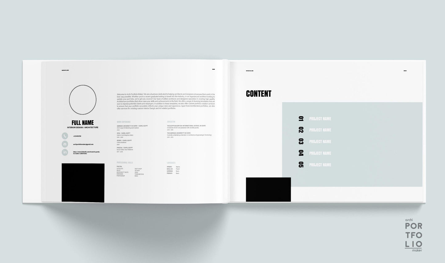 Architectural & Interior Design Portfolio Template 28