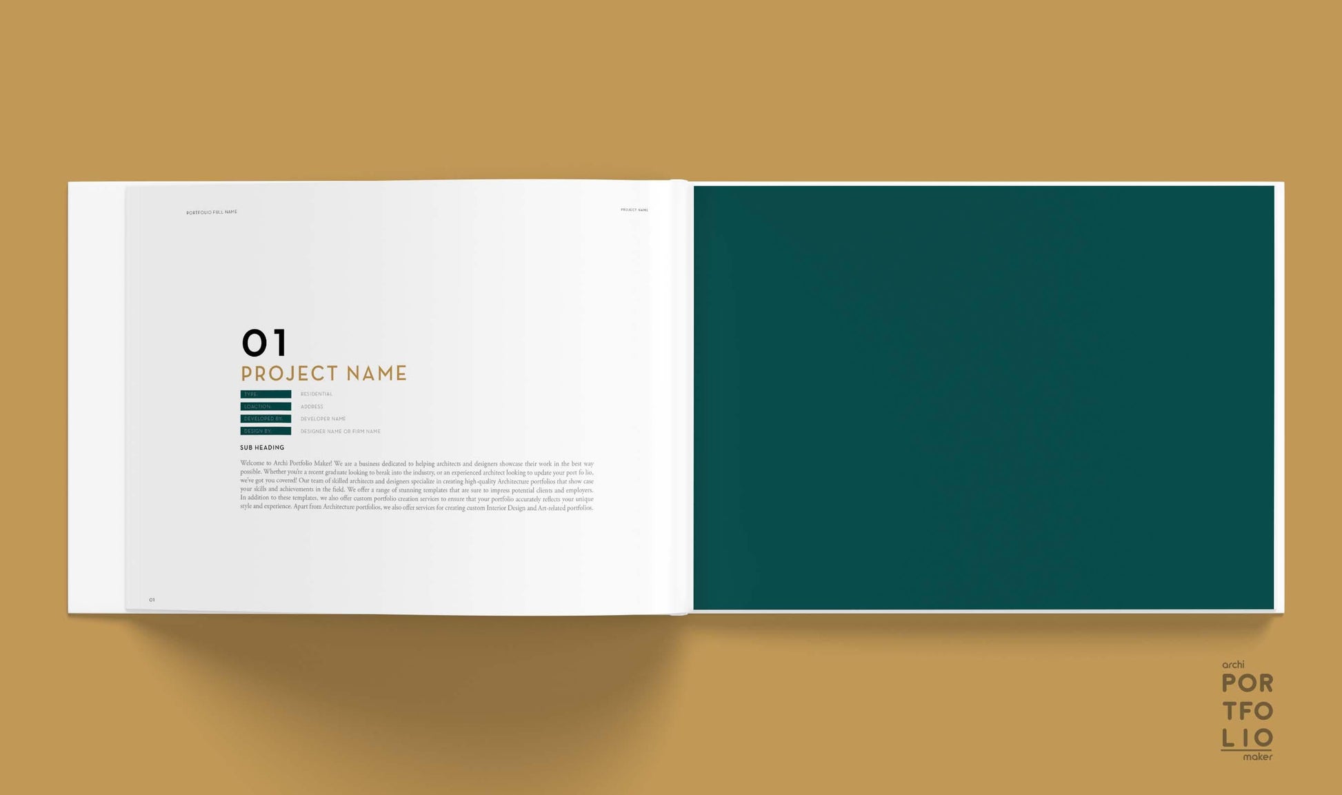 Architectural & Interior Design Portfolio Template 32