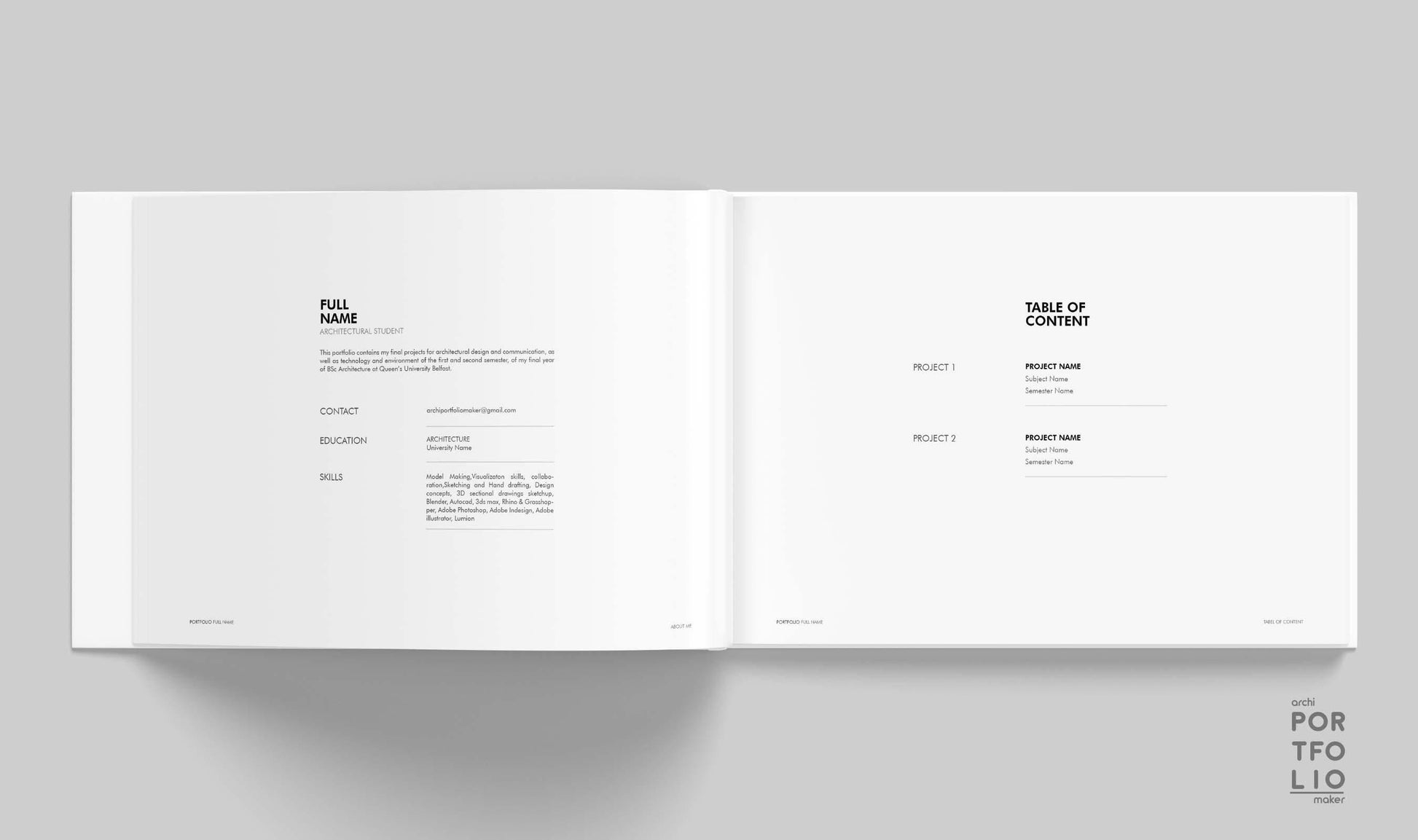 Architectural & Interior Design Presentation Report Template
