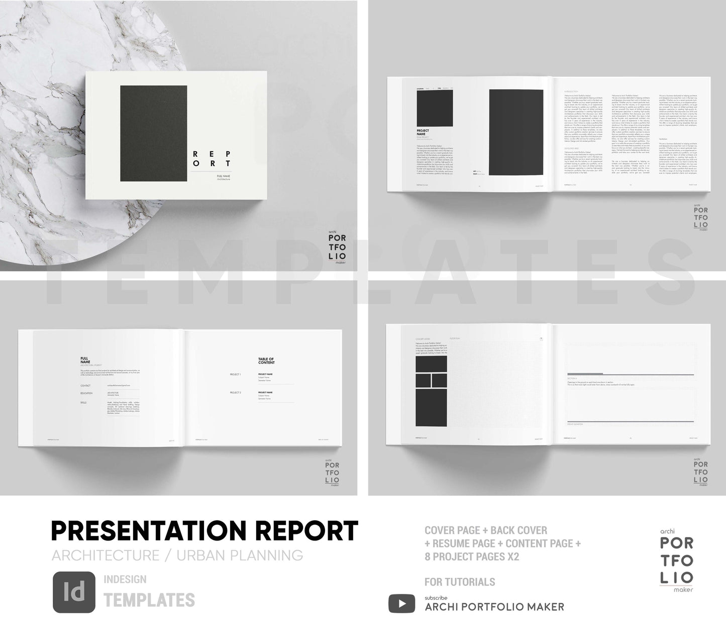 Architectural & Interior Design Presentation Report Template