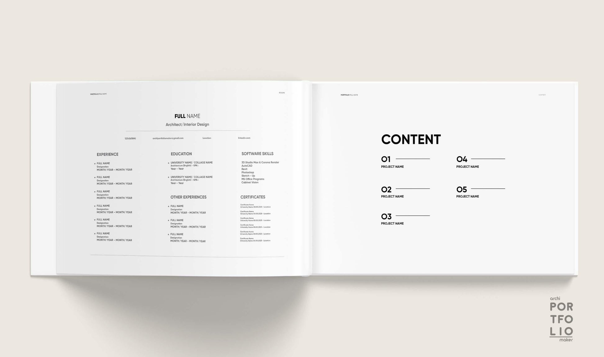 Architectural & Interior Design Portfolio Template 34